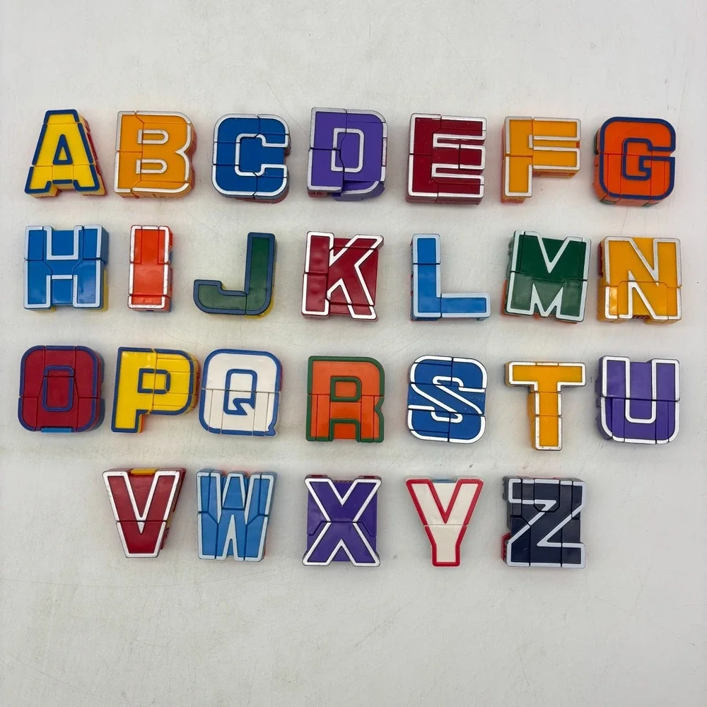 Alpha Bots Complete Set of 26 Transforming Robots Alphabet Letters Lakeshore